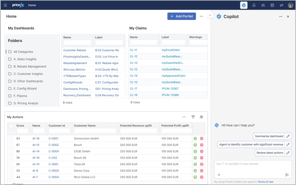 AI Copilot Interface
